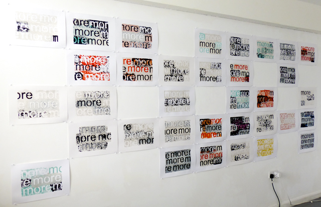 Philip Bradshaw, Installation view, 41 days (extract), Open Studio 2018